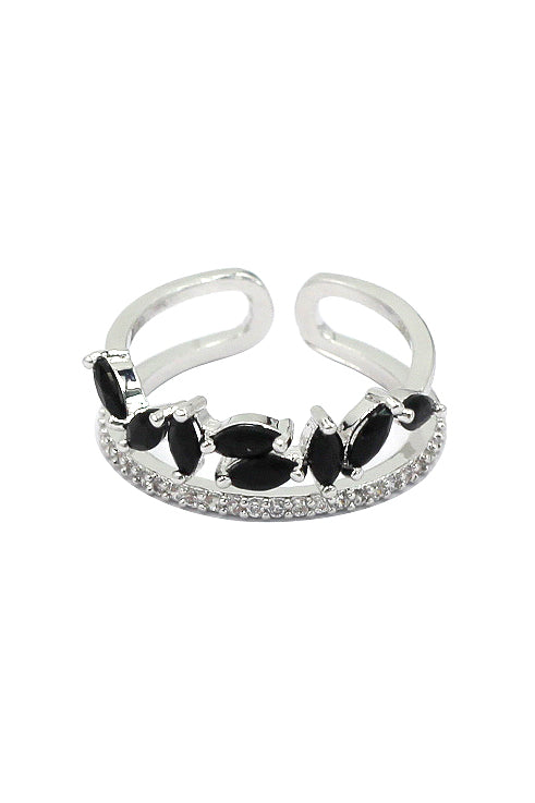 fashion crystal grain ring