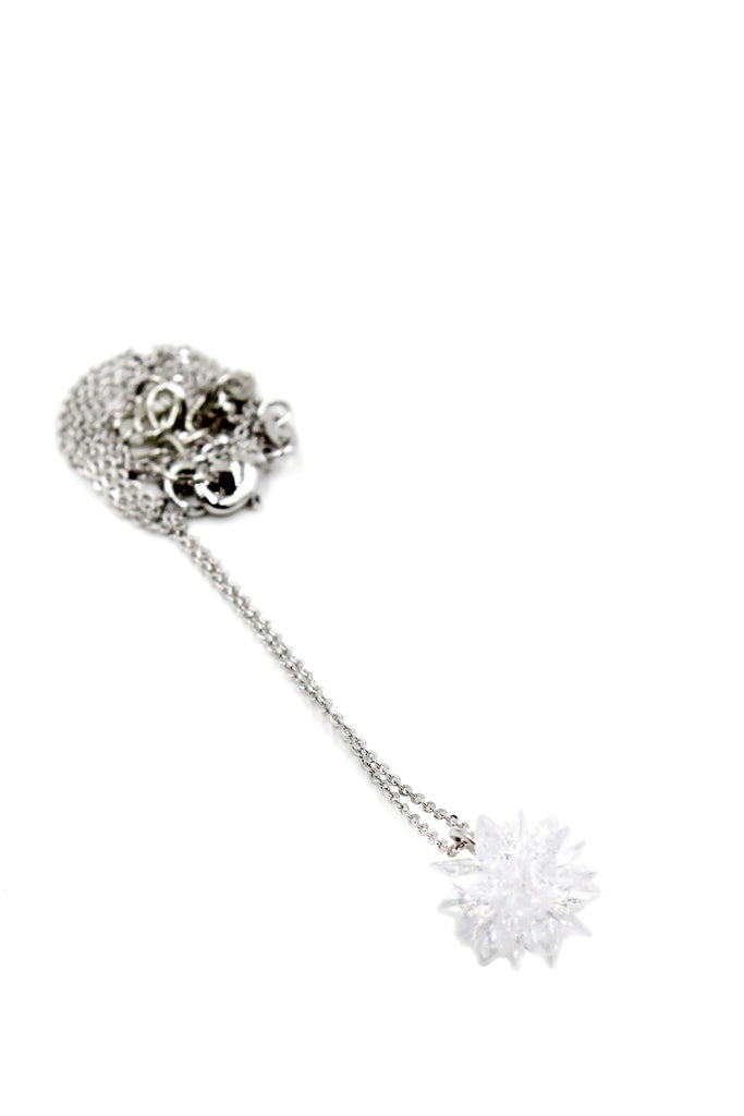 snowflake silver necklace set