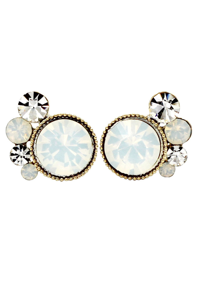 lovely crystal little feet earrings