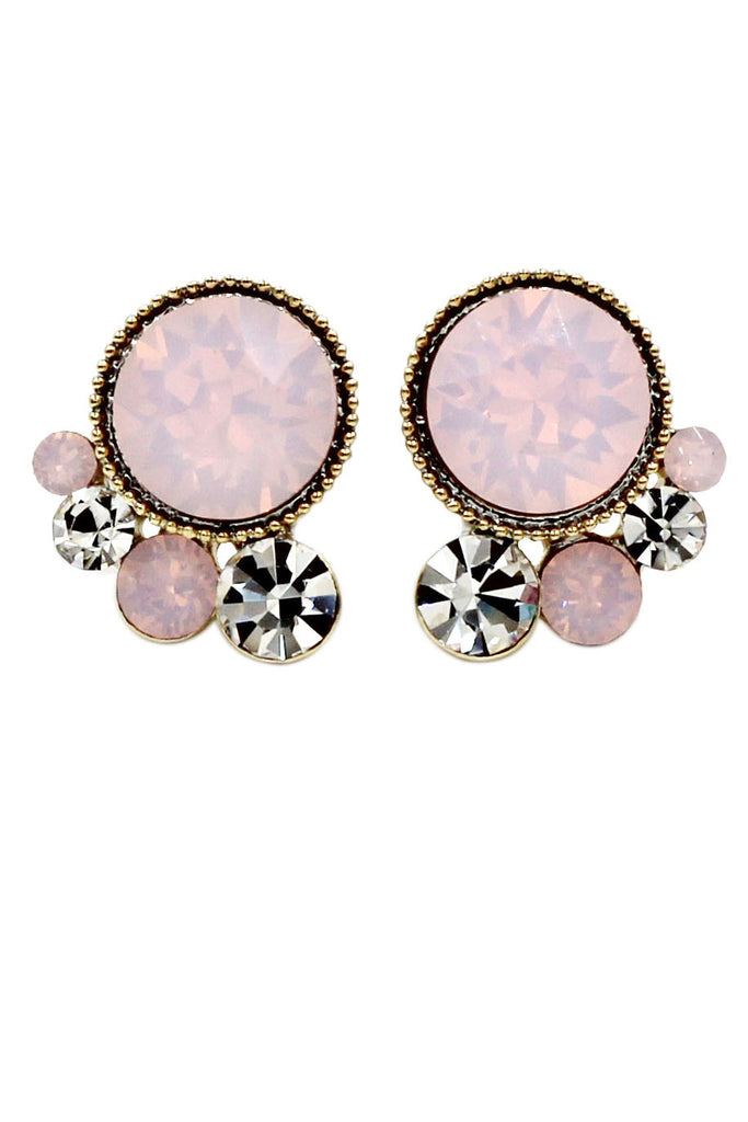 lovely crystal little feet earrings