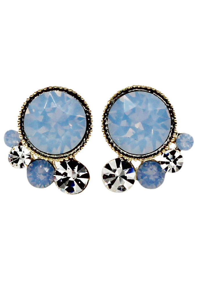 lovely crystal little feet earrings