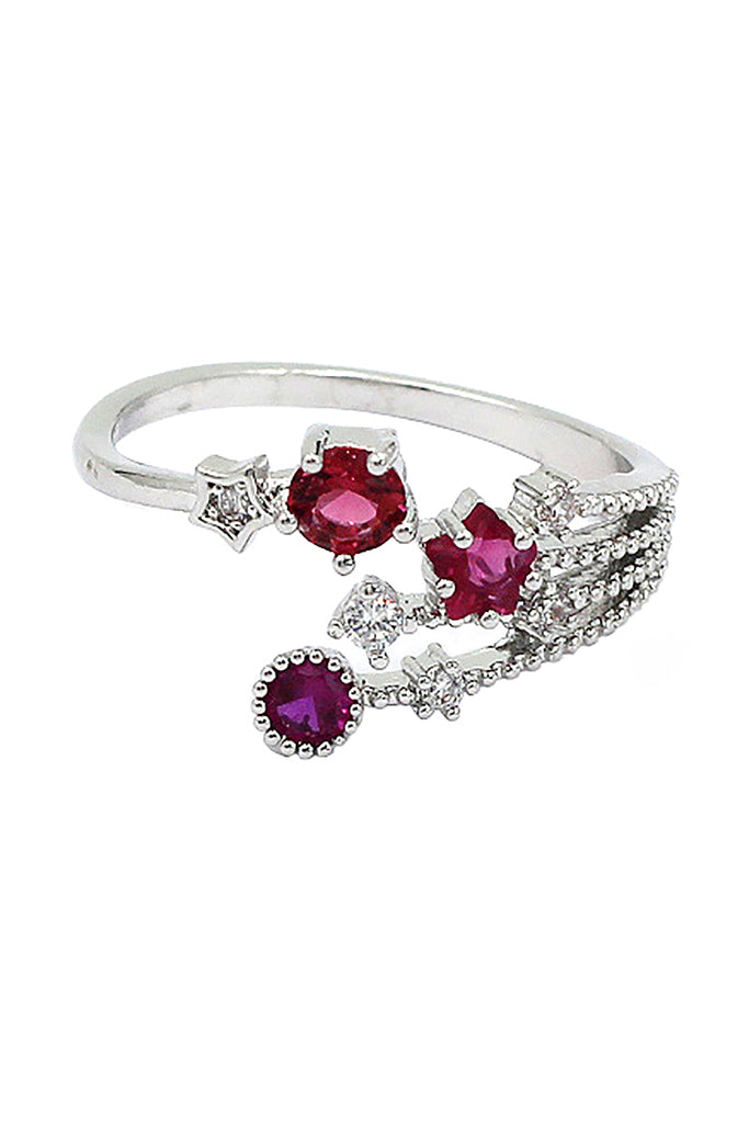 shining crystal meteor ring