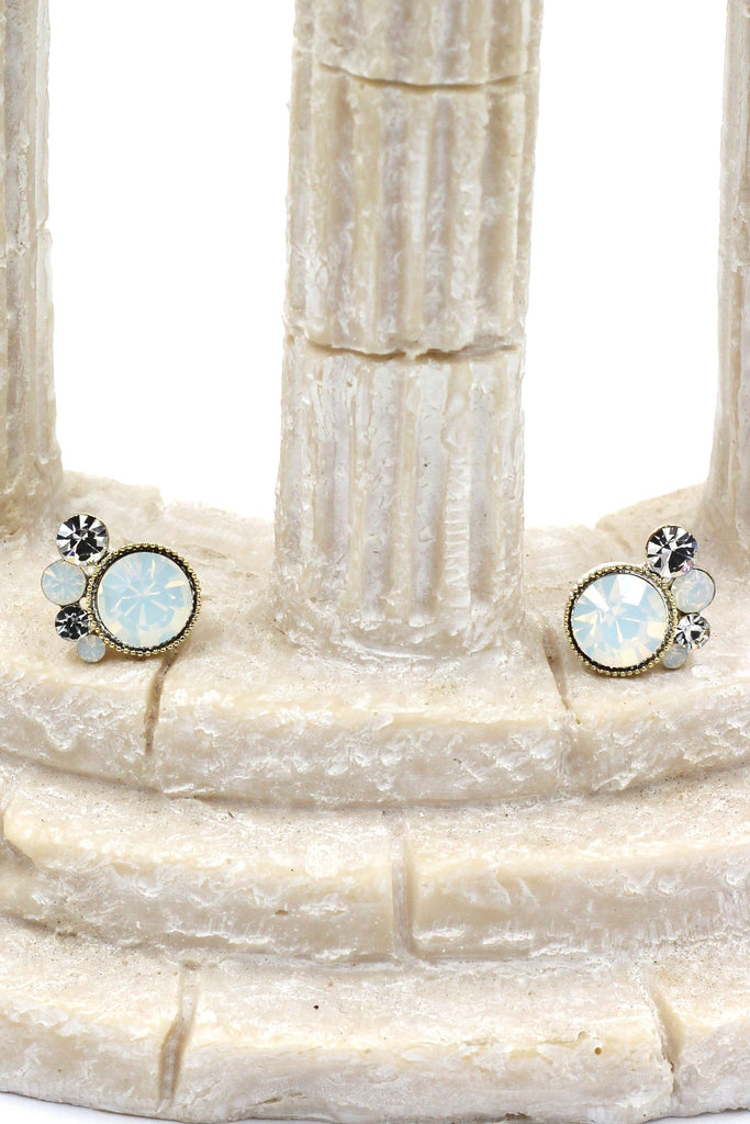 lovely crystal little feet earrings