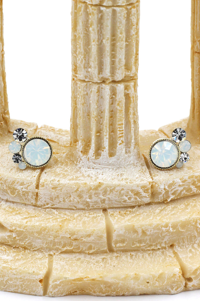 lovely crystal little feet earrings