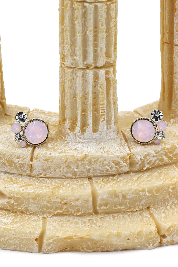 lovely crystal little feet earrings