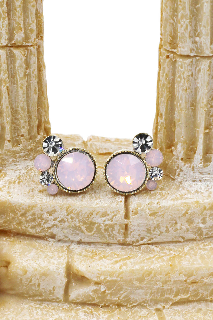 lovely crystal little feet earrings