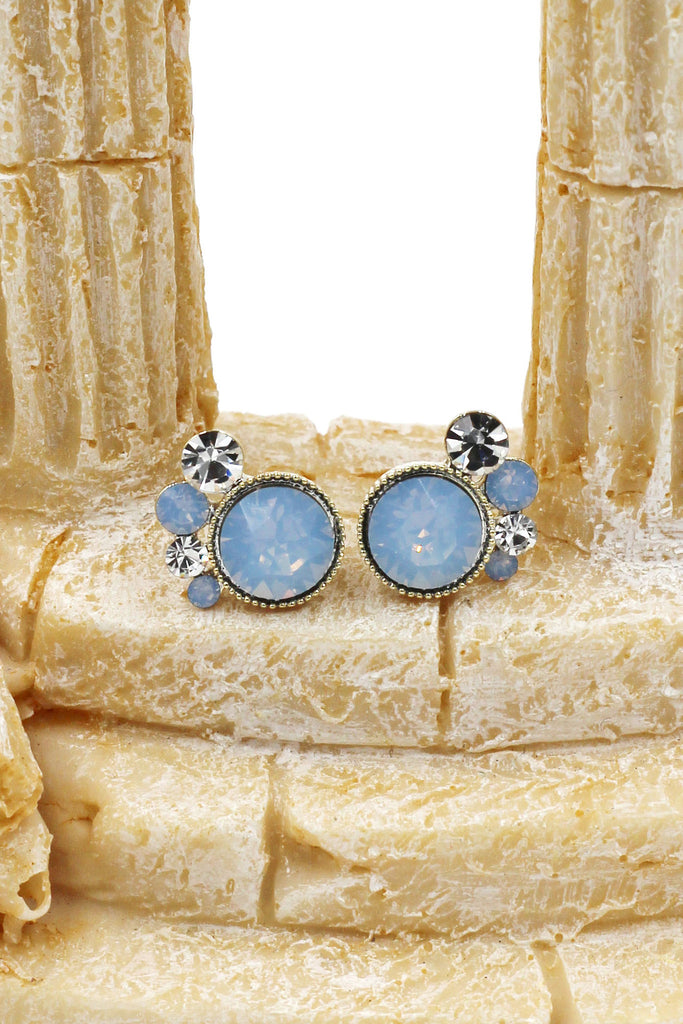 lovely crystal little feet earrings