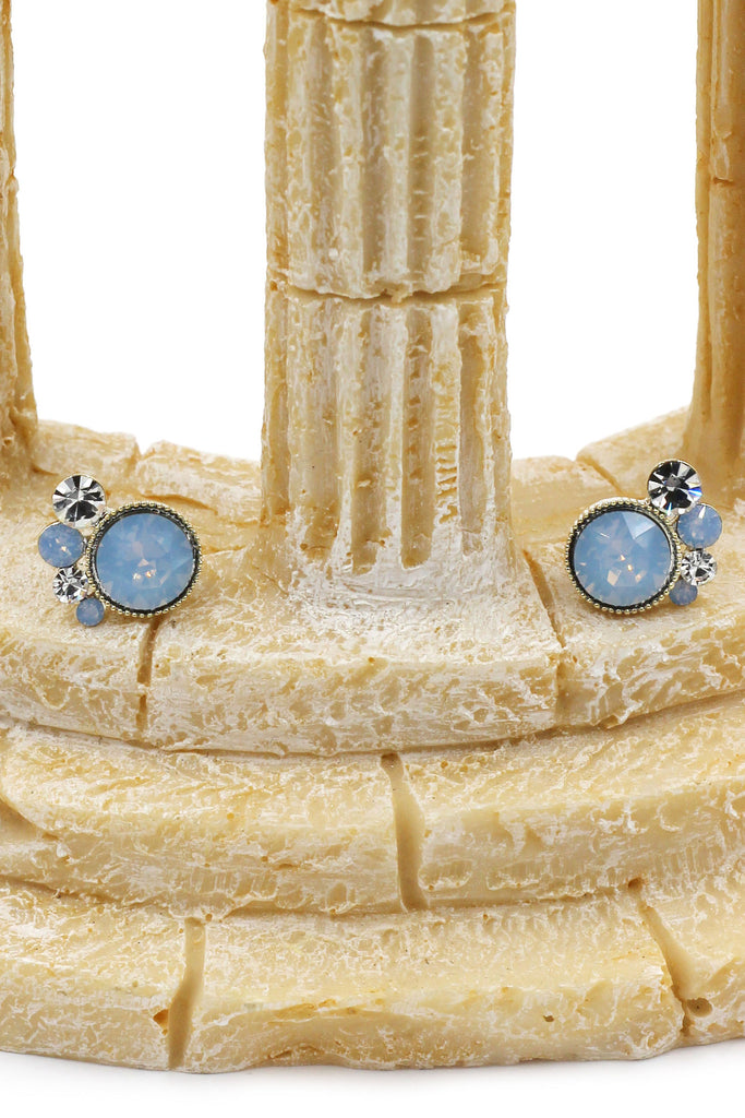 lovely crystal little feet earrings