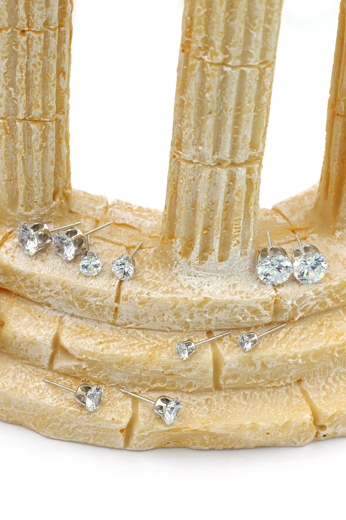 simple wild mini crystal earrings