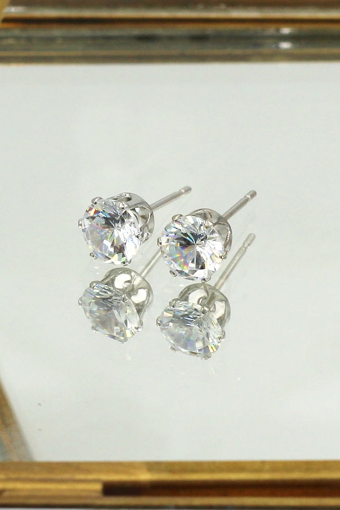 shining crystal earrings ring set