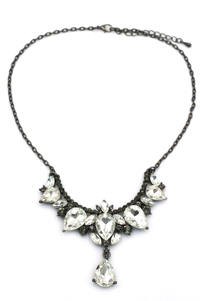 luxury pendant white crystal necklace