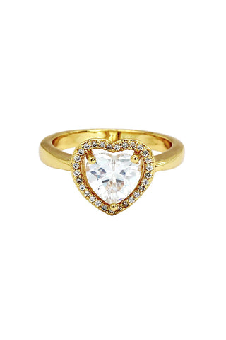 fashion elegant silver crystal ring
