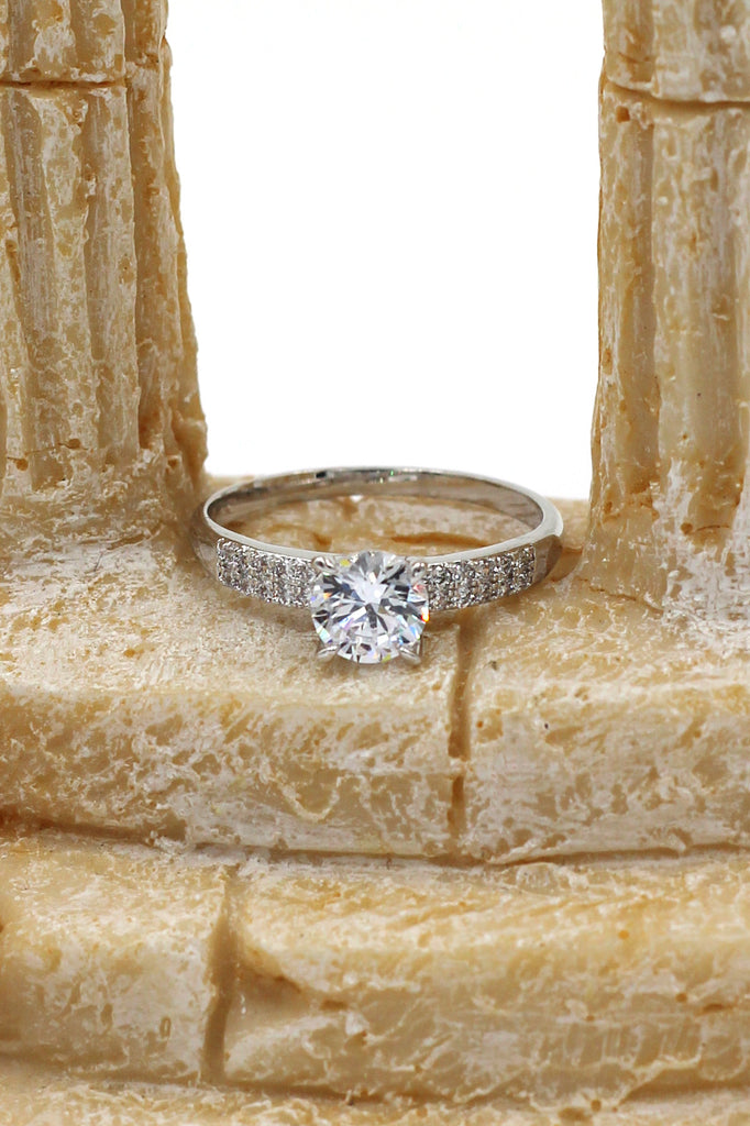 classic mosaic crystal ring