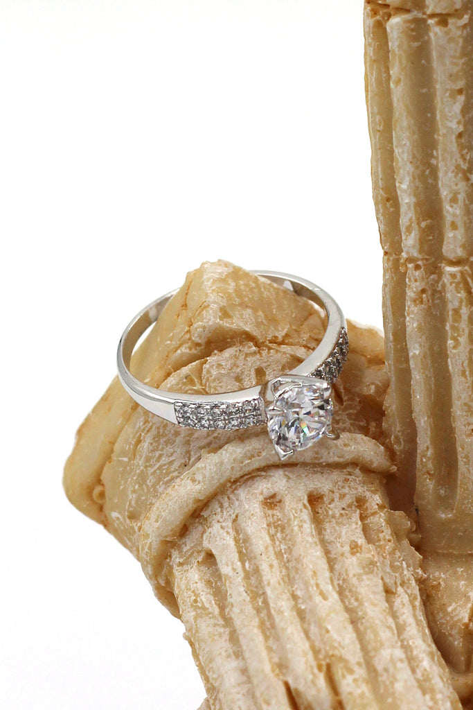 classic mosaic crystal ring