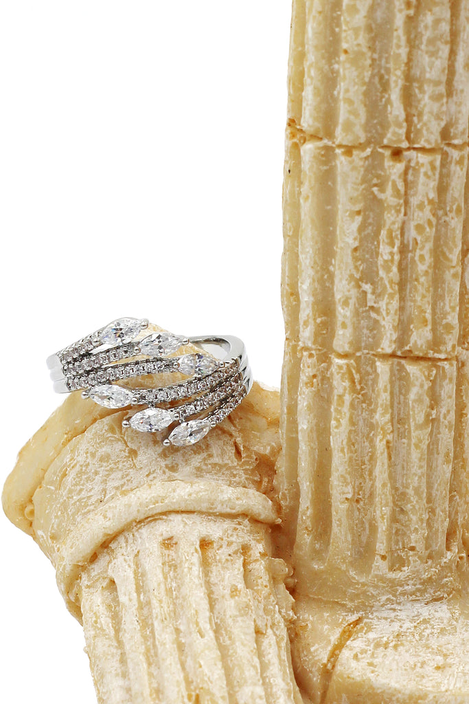 elegant crystal shining ring