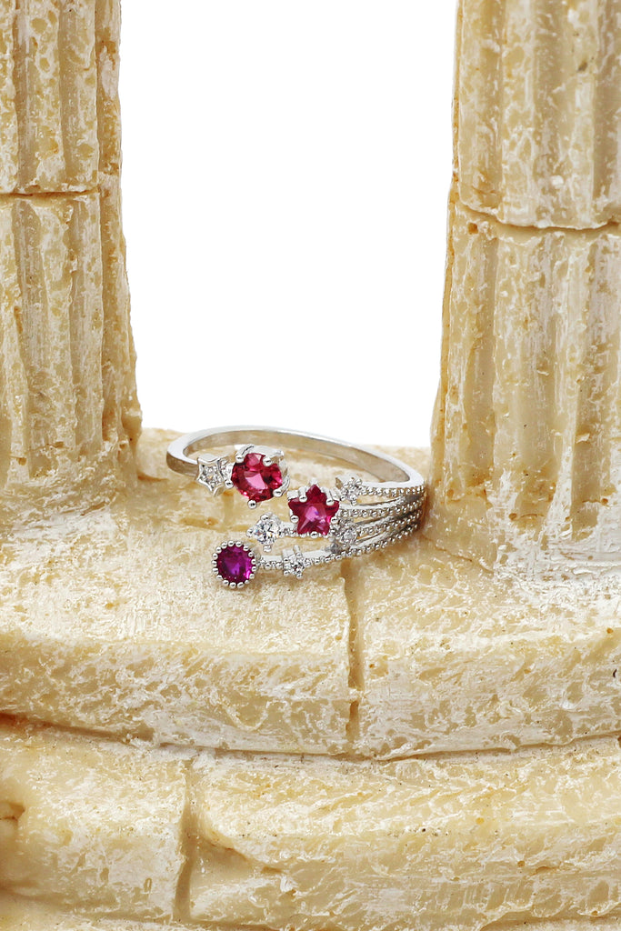 shining crystal meteor ring