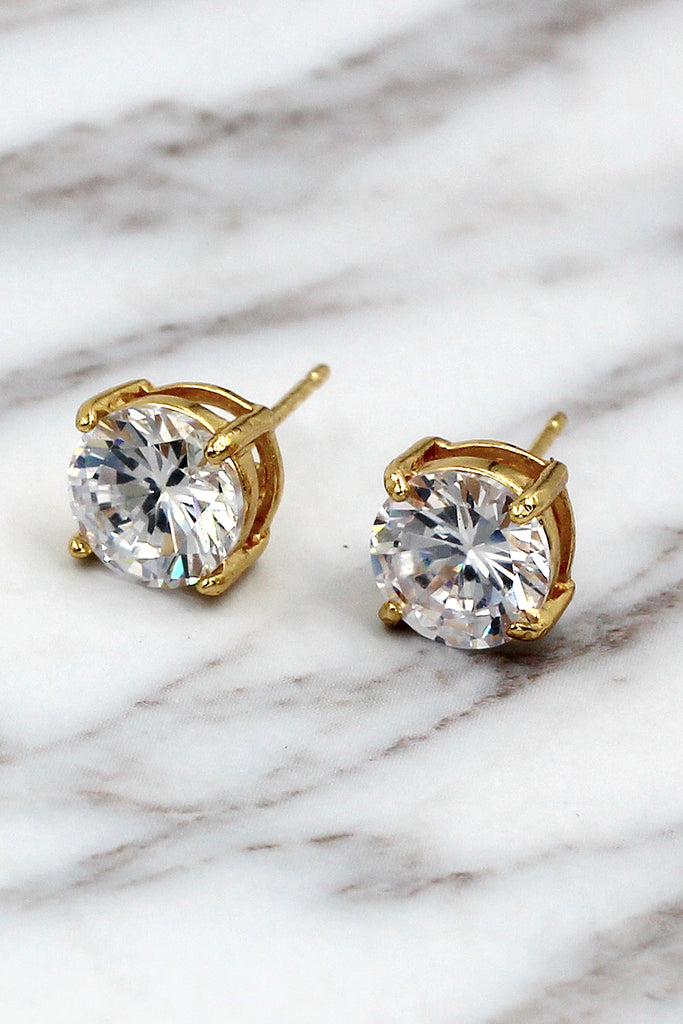 golden elegant crystal earrings necklace set