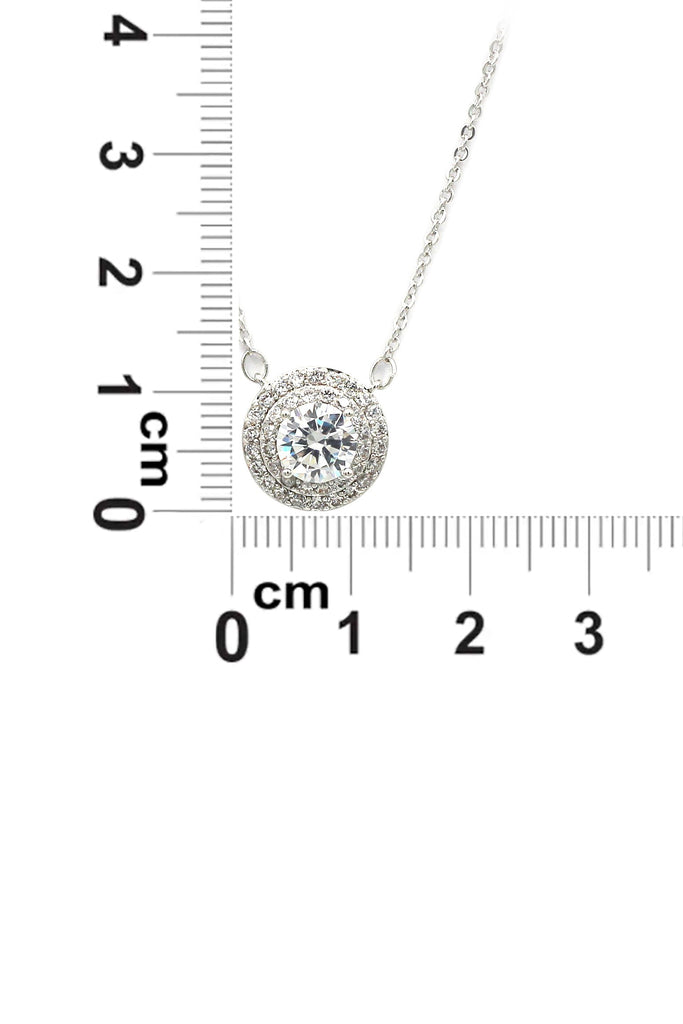 sparkling crystal clavicle necklace