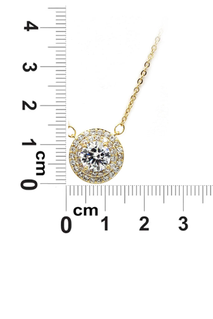 sparkling crystal clavicle necklace