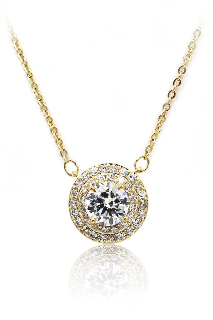sparkling crystal clavicle necklace earrings set