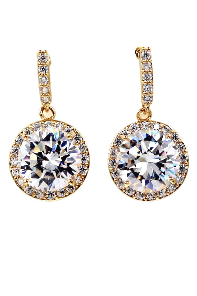 simple large crystal earrings