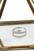 fashion small crystal silver ring