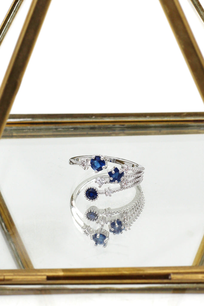 shining crystal meteor ring