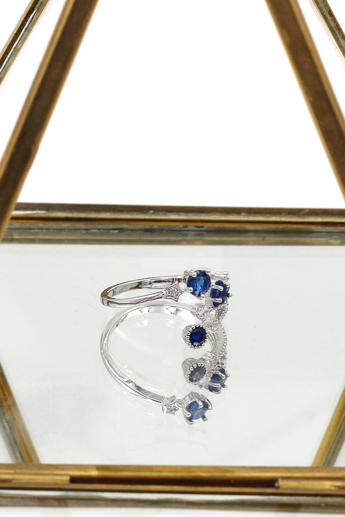 shining crystal meteor ring