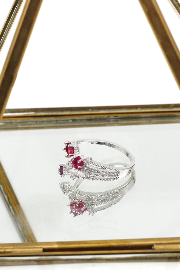 shining crystal meteor ring