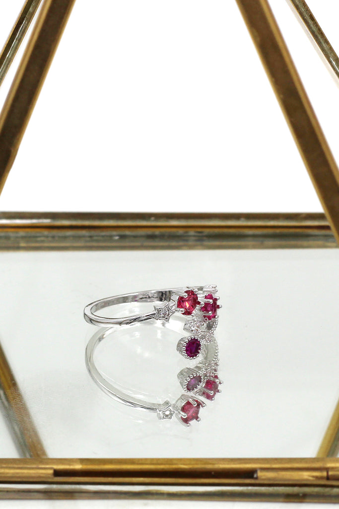 shining crystal meteor ring