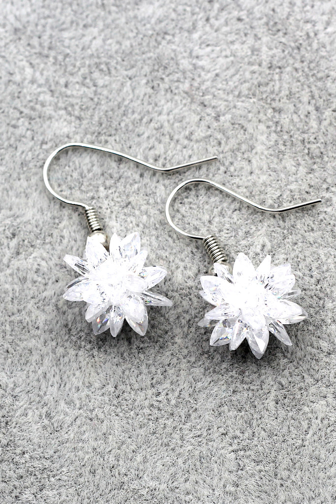 snow white crystal earrings