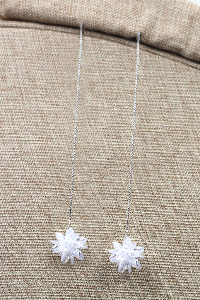 snowflake pendant earrings