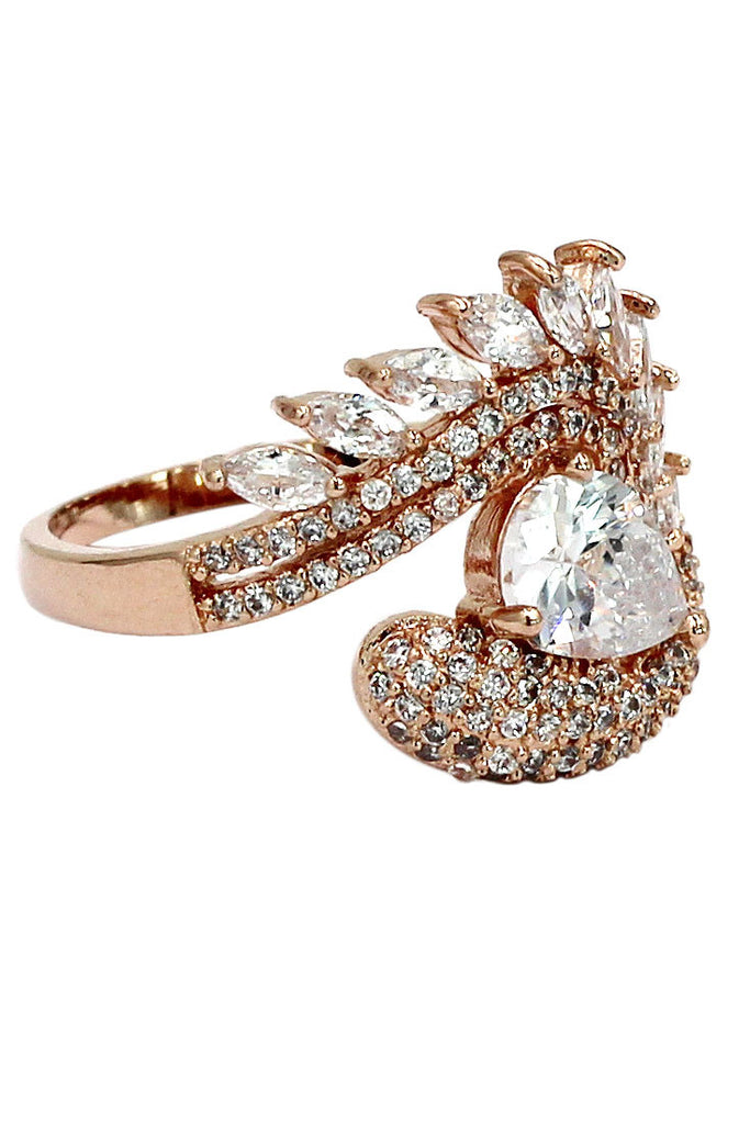 sparkling luxury crystal ring