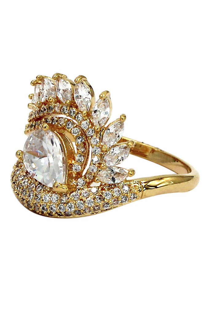 sparkling luxury crystal ring
