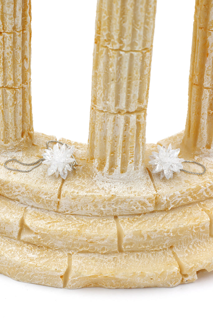 snowflake silver necklace set