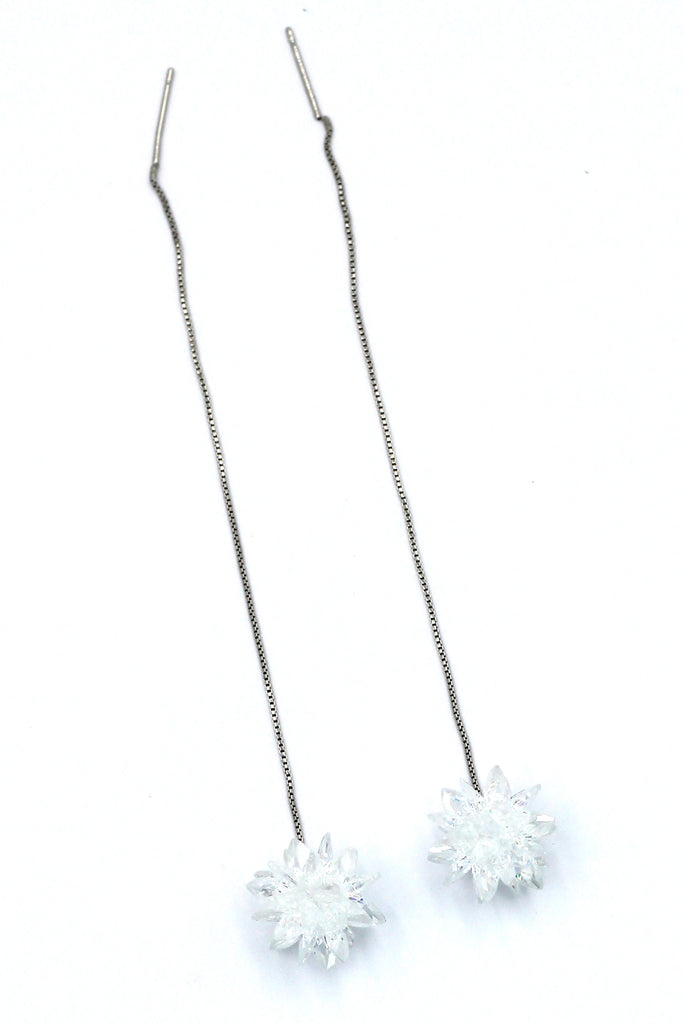 snowflake pendant earrings