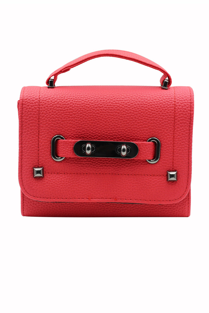 pebble lady removable small leather handbag