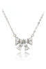 small fresh bow wild necklace