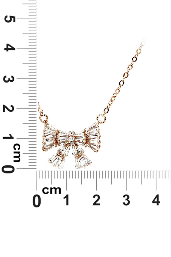 small fresh bow wild necklace