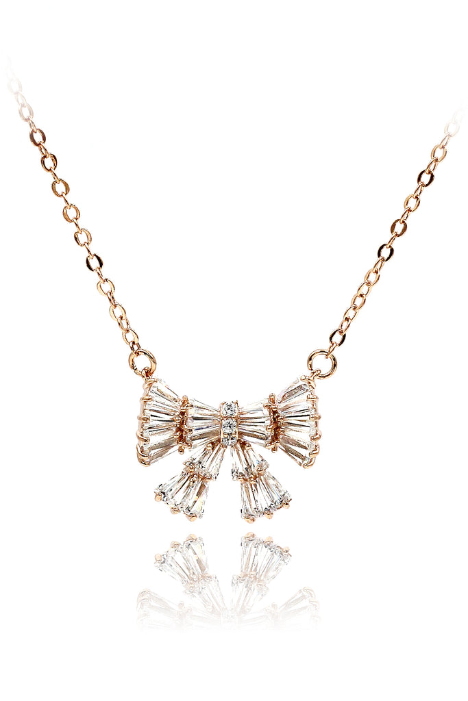 small fresh bow wild necklace