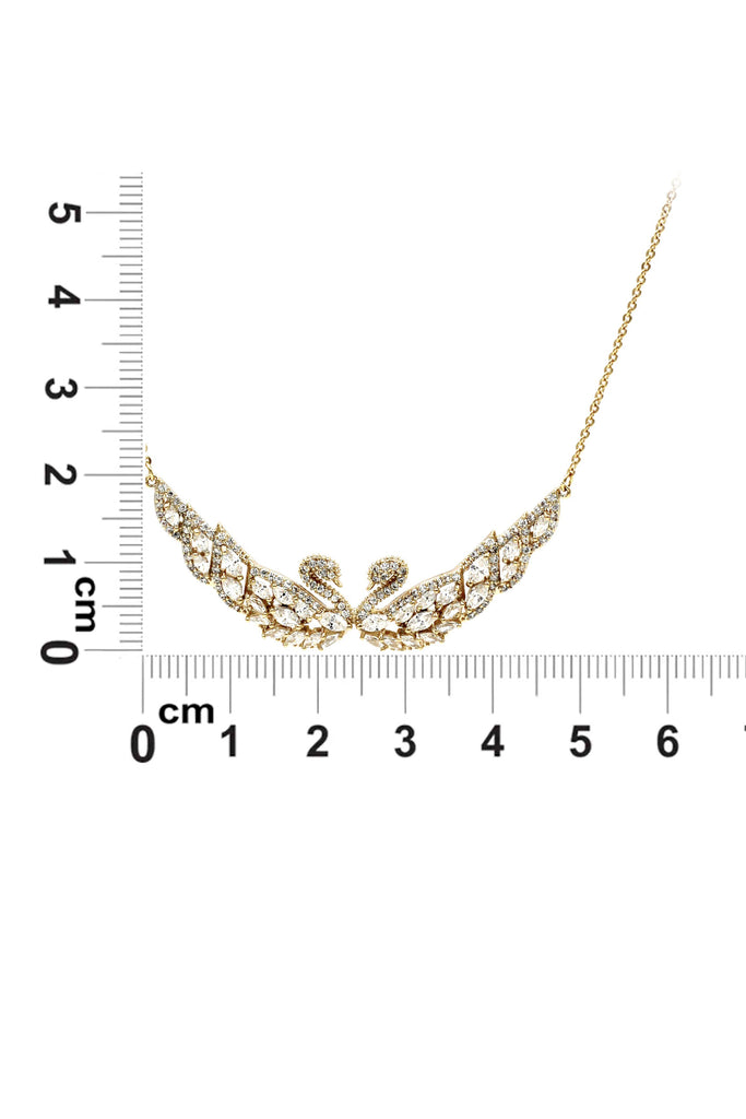 beautiful twin swan necklace