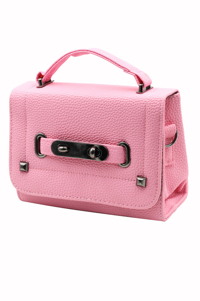 pebble lady removable small leather handbag