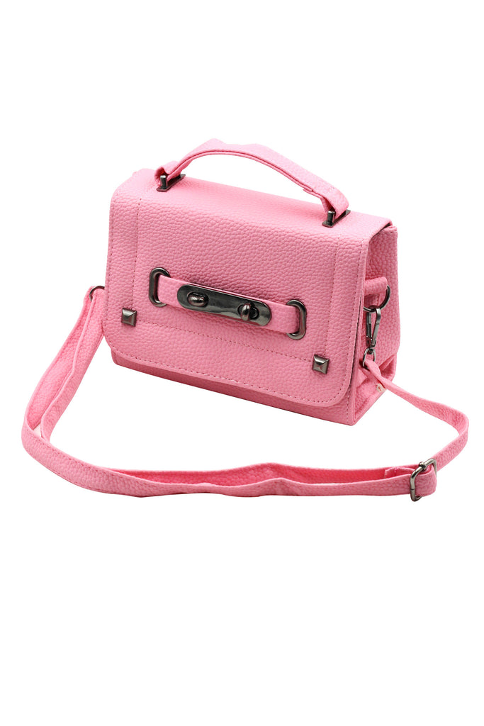 pebble lady removable small leather handbag