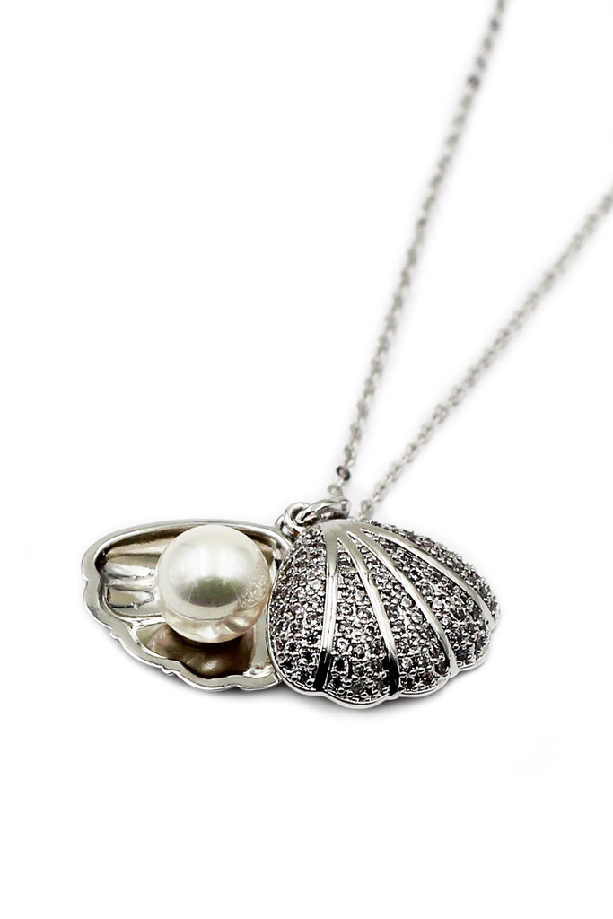 fashion pearl necklace earrings set