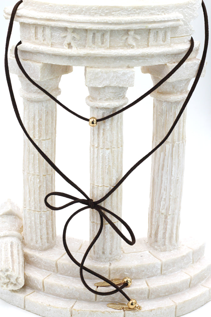 fashion bow pendant feathers choker