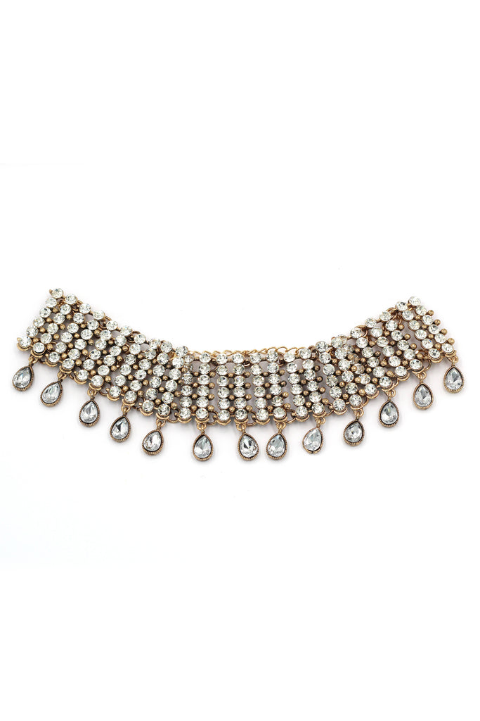 fashion retro pendant crystal choker