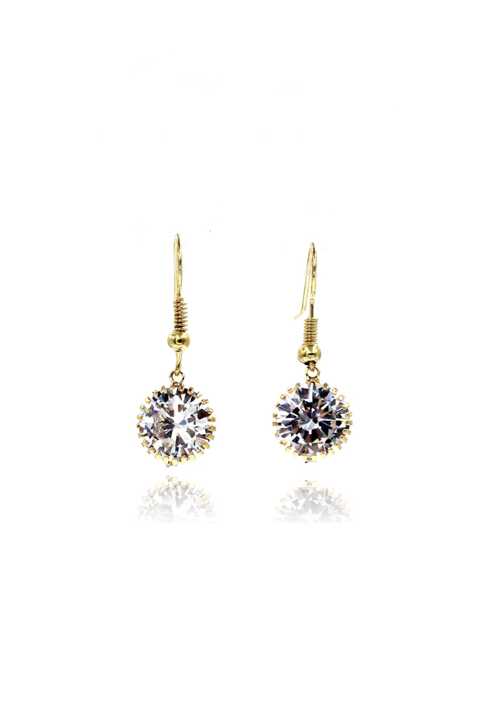 fine small pendant crystal earrings