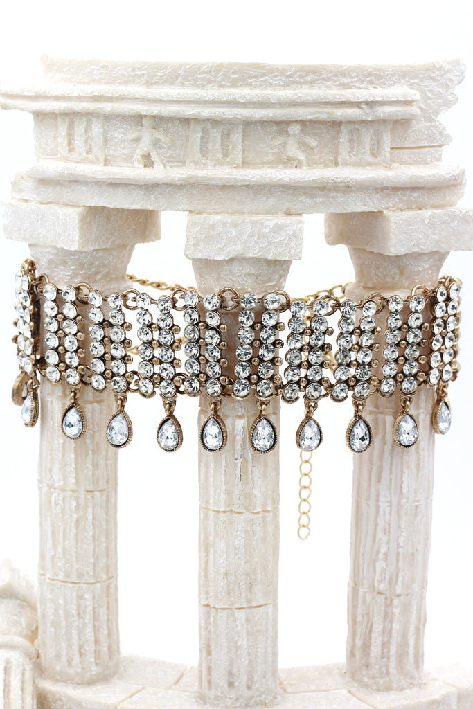 fashion retro pendant crystal choker