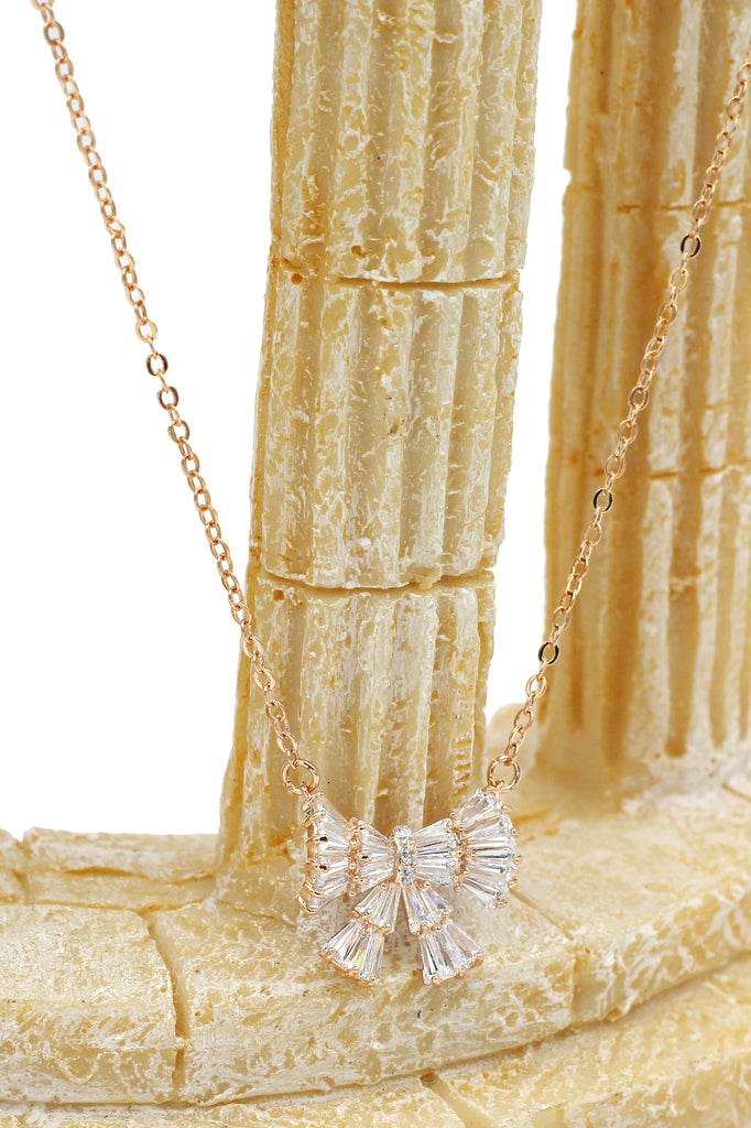 small fresh bow wild necklace