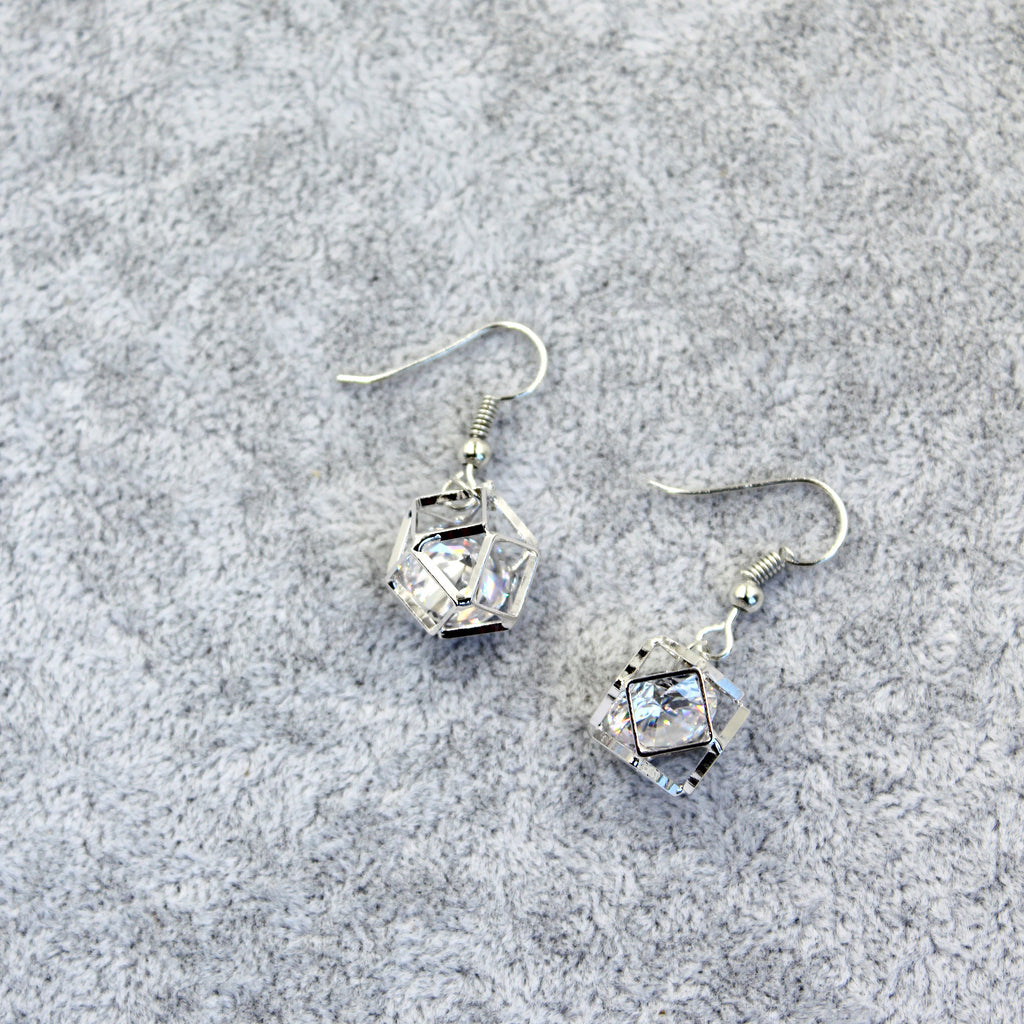 prismatic crystal earrings necklace set